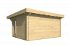 Blokhut Lory 415x330 cm + luifel 120 cm - Red class wood geïmpregneerd
