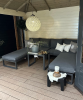Loungeset Garden Impressions Bretagne 5-delig - carbon black/mystic grey - Showmodel Amersfoort