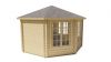 Tuindeco Lynn Blokhut 438x438 cm 44 mm vuren red class wood geïmpregneerd
