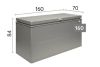 Biohort metalen Loungebox 160x70x83,5 cm
