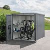 Biohort Mini Garage L kwartsgrijs metallic 145x203 cm