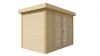 Tuindeco Minimodern Blokhut 300x200 cm 28 mm vuren bruin geïmpregneerd