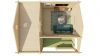 Chalet Morgenster / Edelweiss 600x510 cm - Groen geïmpregneerd