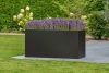 Bloembak Mohawk 60x120x60 cm zwart gepoedercoat staal
