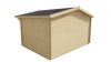 Tuindeco Murcia Blokhut 400x300 cm + luifel 70 cm 34 mm vuren bruin geïmpregneerd