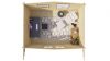 Tuindeco Murcia Blokhut 400x300 cm + luifel 70 cm 34 mm vuren bruin geïmpregneerd