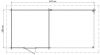 Lugarde Select Deventer Blokhut met overkapping 250x250cm + 300cm - Keteldruk Grijs
