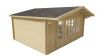 Tuindeco Newcastle Blokhut 540x440 cm + luifel 90 cm 58 mm vuren red class wood geïmpregneerd
