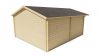Tuindeco Niedersachsen Blokhut 500x598 cm + luifel 115 cm 70 mm vuren red class wood geïmpregneerd