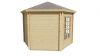 Tuindeco Nora Blokhut 363x312 cm 34 mm vuren honing geïmpregneerd
