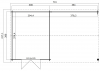 Blokhut Octavio 681x380 cm - Platinum Grey-Wit gecoat plattegrond