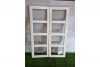 Dubbele houten deuren wit 135 x 193 cm (bxh) - SALE25059