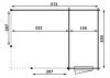 Plattegrond Hoekpaviljoen P5155 513x350 cm - Geïmpregneerd