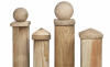 Houten paalornamenten