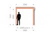 Trendhout Overkapping Palermo 780x255 cm