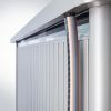 Biohort Panorama Gr. P3 metalen tuinhuis met standaard deur 237x238 cm donkergrijs metallic