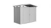 Biohort Panorama Gr. P1 metalen tuinhuis met dubbele deur 273x158 cm zilvergrijs metallic