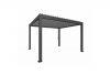 Pergola - Donkergrijs - Zilver Metallic Lamellen - 400x300 cm