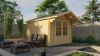 Tuindeco Perlund Blokhut 300x300 cm 28 mm vuren red class wood geïmpregneerd