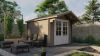 Tuindeco Perlund Blokhut 300x300 cm 28 mm vuren red class wood geïmpregneerd