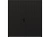 Plaatdeur dubbel 2 deuren - 93x211,5 cm + kozijn 200x218,9 cm - zwart (incl. hang en sluitwerk)