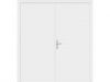 Trendhout Plaatdeur dubbel 2 deuren - 93x211,5 cm + kozijn 200x218,9 cm - wit (incl. hang en sluitwerk)