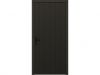 Trendhout Plaatdeur enkel rechtsdraaiend - 93x211,5 cm + kozijn 106,4x218,9 cm - zwart (incl. hang en sluitwerk)