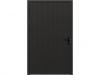 Trendhout Plaatdeur enkel XL - rechtsdraaiend - 120x211,5 cm + kozijn 133,4x218,9 cm - zwart (incl. hang en sluitwerk)