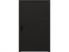 Trendhout Plaatdeur enkel XL - linksdraaiend - 120x211,5 cm + kozijn 133,4x218,9 cm - zwart (incl. hang en sluitwerk)