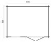Tuindeco Chloe Blokhut 400x300 cm 40 mm vuren red class wood geïmpregneerd