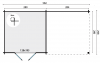 Plattegrond blokhut Hattem geïmpregneerd