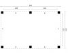 Red Class Wood overkapping Renesse 500x313cm basis incl. Schroefpakket - Bouwpakket