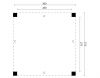 Red Class Wood overkapping Renesse 300x313 cm basis incl. schroefpakket - Bouwpakket