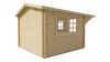 Tuindeco Riho Blokhut 320x320 cm + luifel 120 cm 40 mm vuren red class wood geïmpregneerd