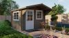 Tuindeco Riho Blokhut 320x320 cm + luifel 120 cm 40 mm vuren red class wood geïmpregneerd