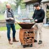 Barbecue Companero XXL 2.0 Cortenstaal - incl. hoes en houtopslag - Ø80cm