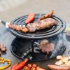 Barbecue Companero XXL 2.0 Cortenstaal - incl. hoes en houtopslag - Ø80cm