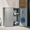 Biohort Romeo M terraskast zilvergrijs metallic 132x57x140 cm