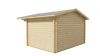 Tuindeco Rorik Blokhut 400x300 cm + luifel 90 cm 58 mm vuren groen geïmpregneerd