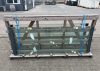 Glasschuifsysteem Profiline R3 (3-spoor) type C - 290,5 x 240 cm - Antraciet Structuur - SALE25025