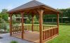 Lugarde VV8 prieel 300x300 cm vurenhout blank