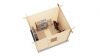 Lugarde Select Arnhem Blokhut Arnhem 250x200cm 28mm vuren blank