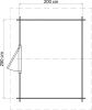 Lugarde Select Blokhut Ruurlo 250x200cm - Onbehandeld
