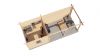 Lugarde Select Blokhut met overkapping Ede 250x250cm + 400cm - Onbehandeld