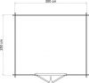 Lugarde Select Blokhut Wassenaar 300x250cm - Keteldruk Grijs