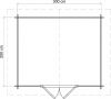 Lugarde Select Blokhut Borculo 300x250cm - Keteldruk Bruin