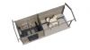 Lugarde Select Blokhut met overkapping Borne 300x250cm + 400cm - Keteldruk Grijs