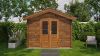 Lugarde Select Twello Blokhut 300x300 cm 28 mm vuren keteldruk bruin geïmpregneerd