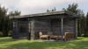 Lugarde Select Blokhut met overkapping Hilversum 300x300cm + 300cm - Keteldruk Grijs