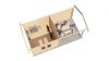 Lugarde Select Blokhut met overkapping Raalte 300x300cm + 300cm - Onbehandeld